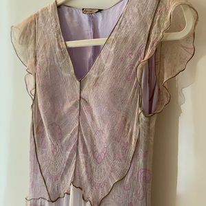 Vintage 90s Rozae Nichols Dress/Gown, Lavender, S